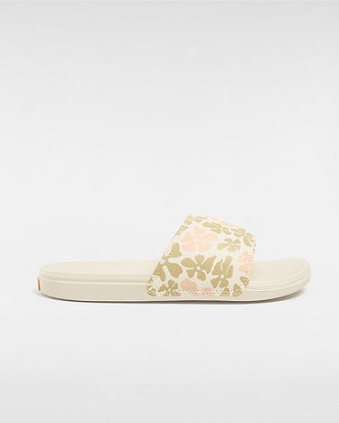 Tenisky a topánky Vans Womens La Costa Slide-on Shoes (groovy Floral Peach) Women Pink, Size 2.5 Béžová | VN0A5HFEBOD, 0