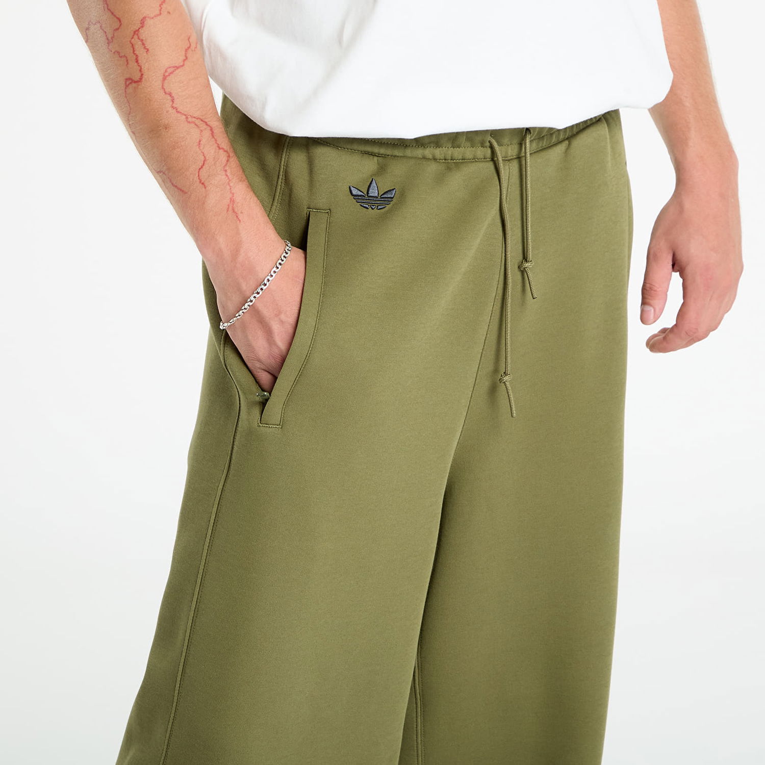 Tepláky adidas Performance Neuclassics Wide Leg Pants Zelené | JW5444, 1