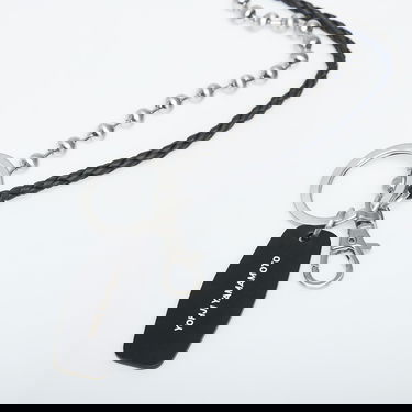 Kľúčenka Y-3 Yohji Yamamoto Braided and Ball Chain Keychain Metalická | KF6454, 1