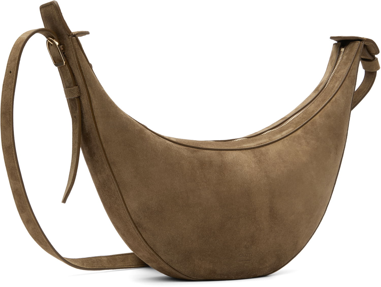 Taška cez rameno Khaite KHAITE Small Augustina Suede Crossbody Bag Hnedá | H6016-726, 1