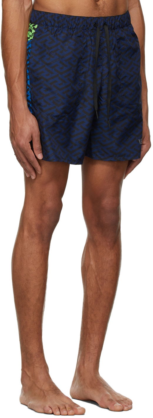 Plavky Versace La Greca Gym Shorts Modrá | 1004117 1A03004, 1