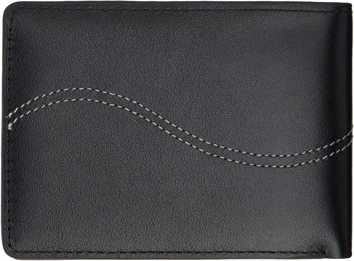 Peňaženka Dime Cursive Leather Bifold Wallet Čierna | DIMEHO2431BLK, 1