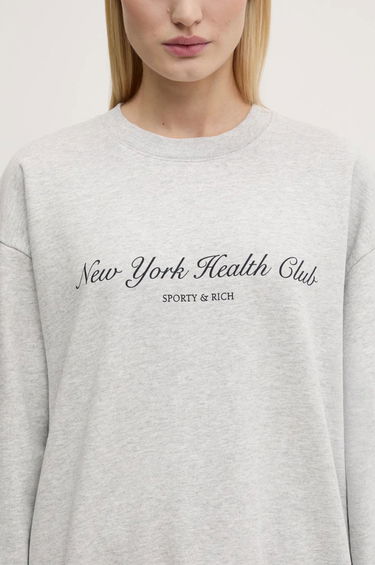 Sveter Sporty & Rich Sporty & Rich NY Health Club Sweatshirt Šedá | ST071506043GY03, 7