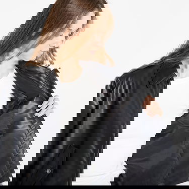 Bunda CALVIN KLEIN Leather Moto Jacket Čierna | LV047E501G UB1, 3