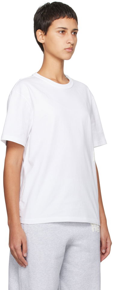 Tričko Alexander Wang Puff Logo T-Shirt Biela | 4CC3221357, 1