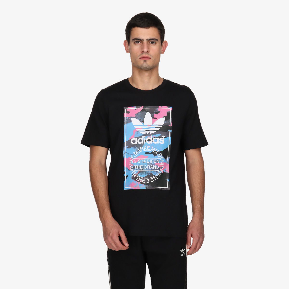 Tričko adidas Originals adidas Originals Camo Print T-Shirt Čierna | HK5157, 1