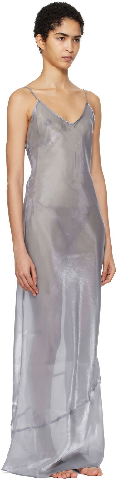 Šaty SKIMS SKIMS Liquid Organza Cami Maxi Dress Šedá | DS-DRS-6546W, 1