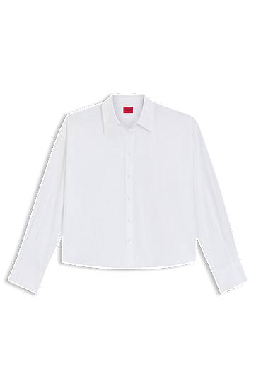 Košeľa BOSS Regular-Fit Cotton Poplin Blouse Biela | 50550548