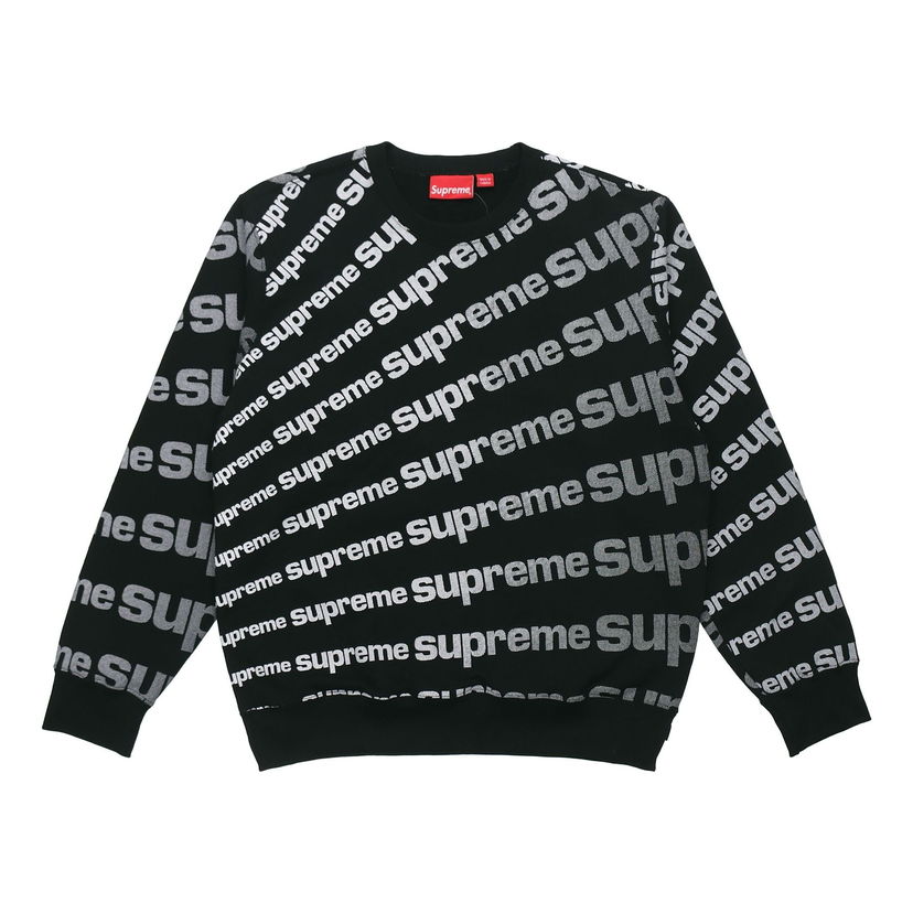 Mikina Supreme SS20 Week 1 Radial Crewneck Logo Full Print Sweatshirt Čierna | SUP-SS20-097