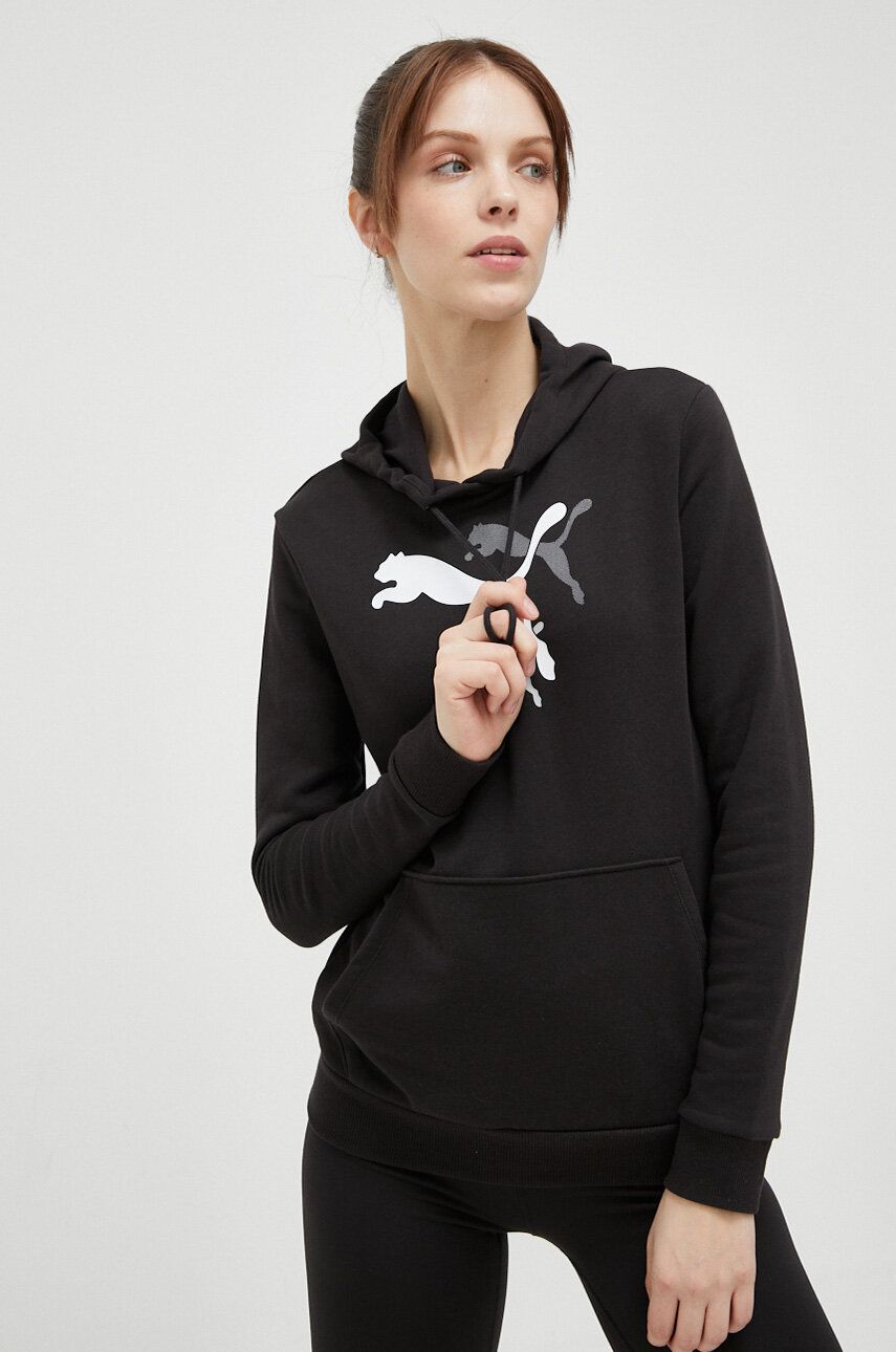 Mikina Puma Logo Hoodie Čierna | 673680, 0