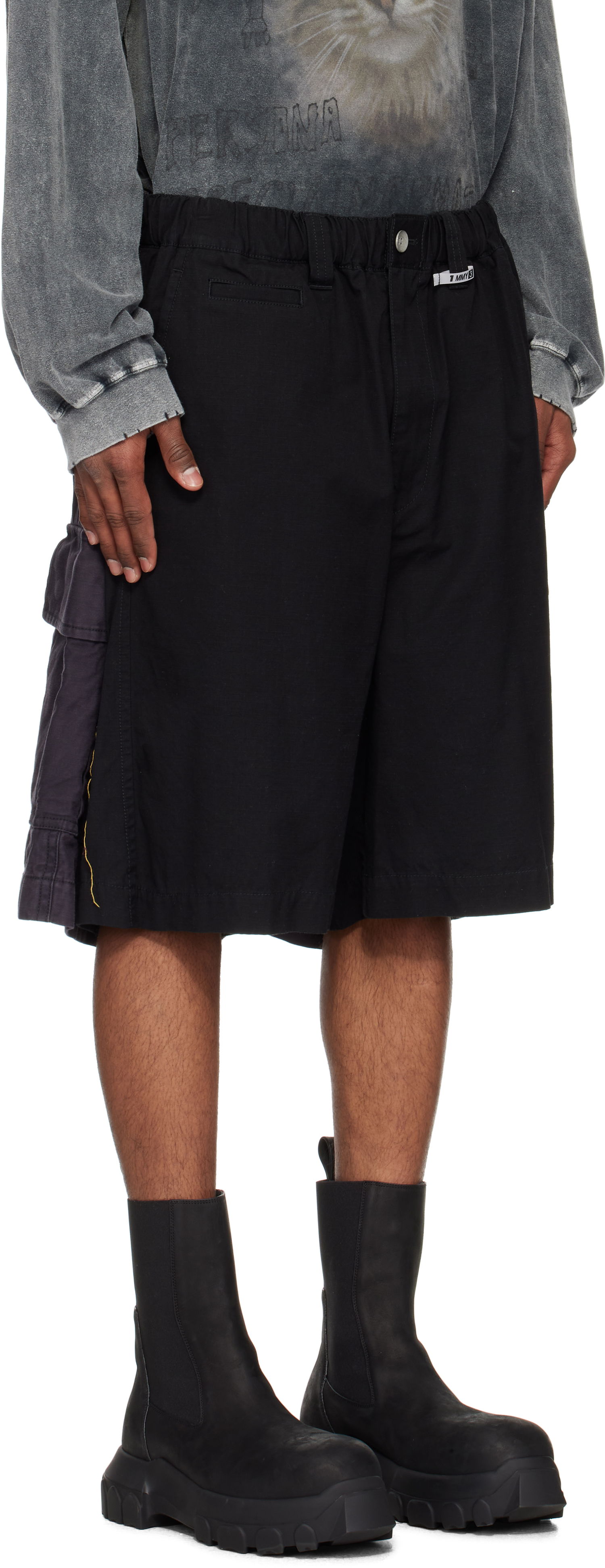 Šortky Maison MIHARA YASUHIRO MIHARA YASUHIRO Four Legs Shorts Čierna | A14PT042, 1