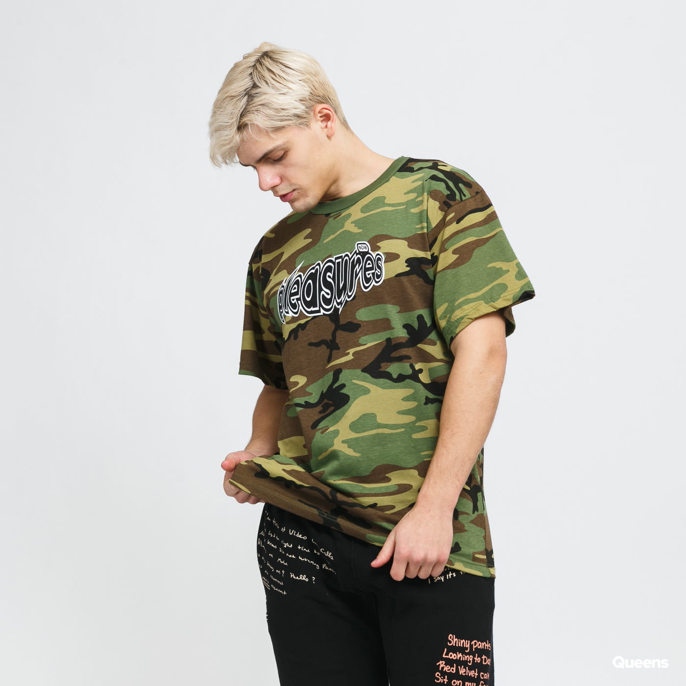 Tričko Pleasures Strain Logo Tee Zelené | P21W054, 0