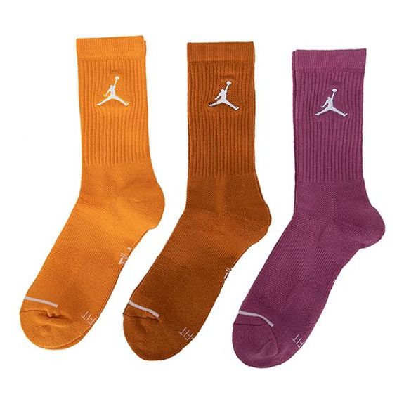Ponožky Jordan Air Jordan Logo Casual Breathable Sports Socks 3 Pairs Rôznofarebný | SX5545-500, 0