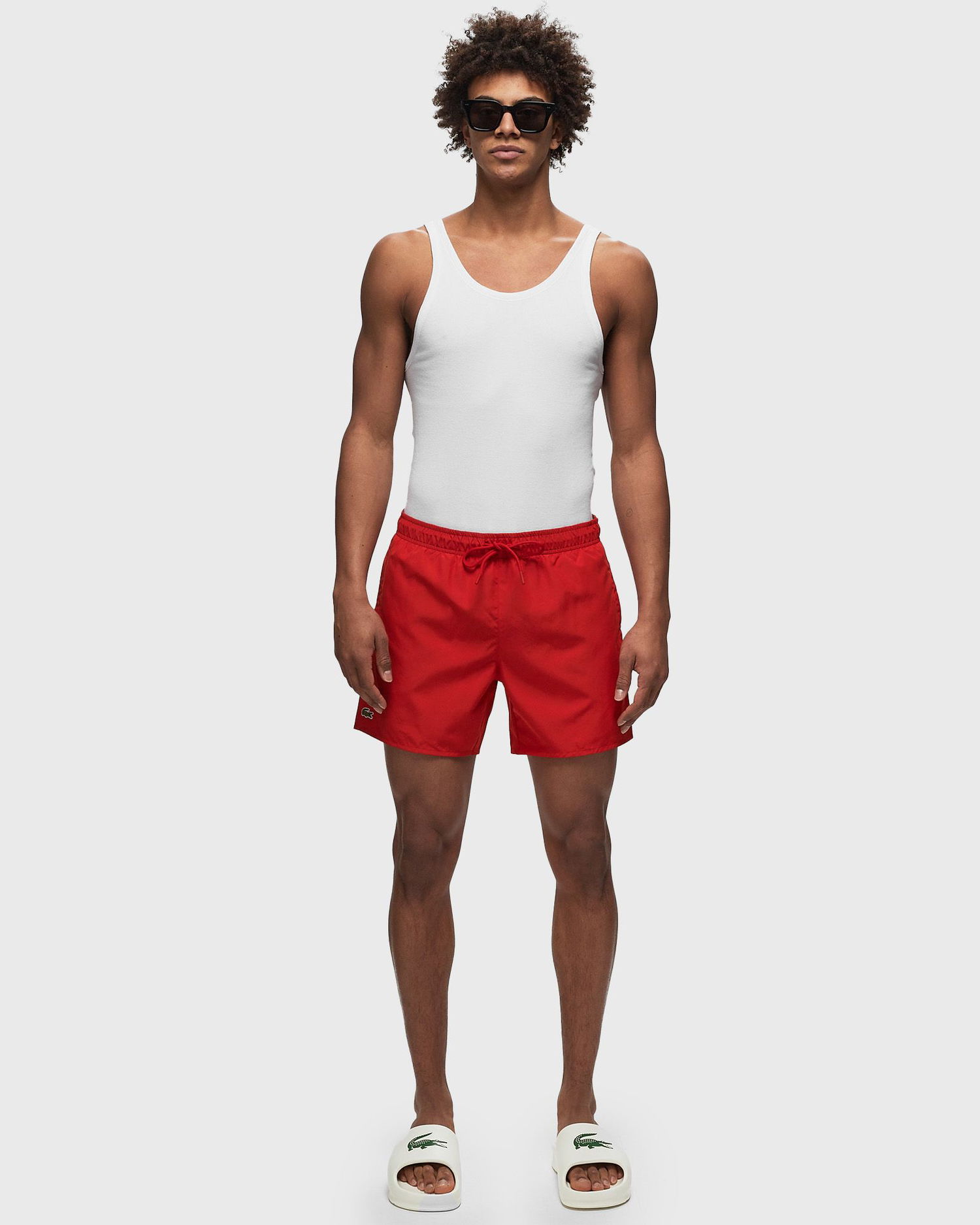 Plavky Lacoste Classic Swim Short Červená | MH6270-8UN, 1