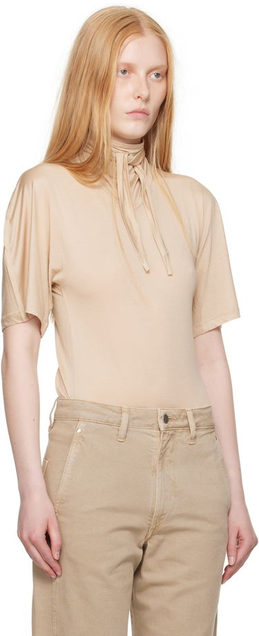 Tričko LEMAIRE Lemaire Short Sleeve Foulard T-Shirt Béžová | TO1337 LJ1011, 1