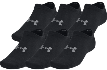 Ponožky Under Armour Essential 6-Pack No-Show Socks Čierna | 1382611-001, 0
