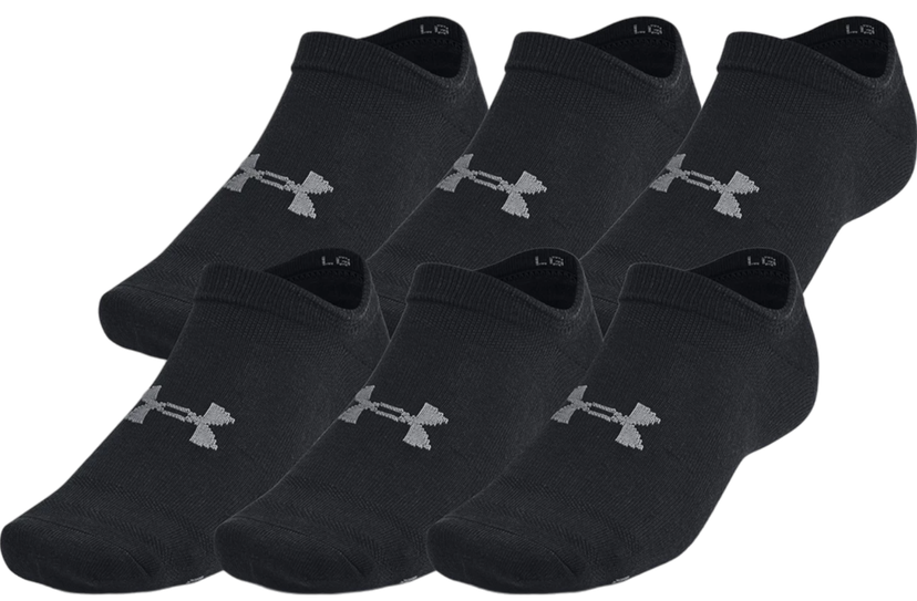 Ponožky Under Armour Essential 6-Pack No-Show Socks Čierna | 1382611-001