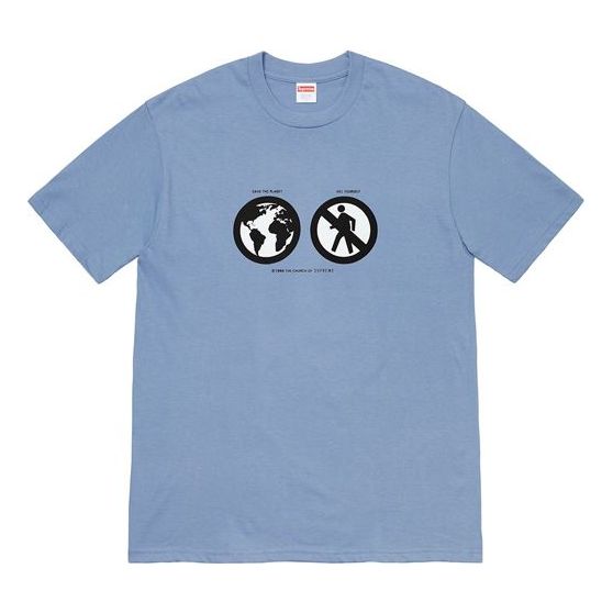 Tričko Supreme Save The Planet Graphic Tee Modrá | SUP-FW19-237
