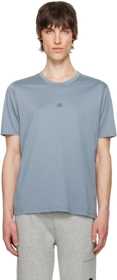 Tričko C.P. Company C.P. Company Mercerized Jersey Logo T-Shirt Modrá | 18CMTS088A-006374G, 0