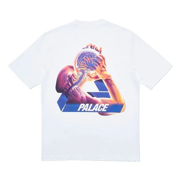 Tričko Palace Palace Tri-Gaine Short Sleeve T-Shirt Biela | P18TS121
