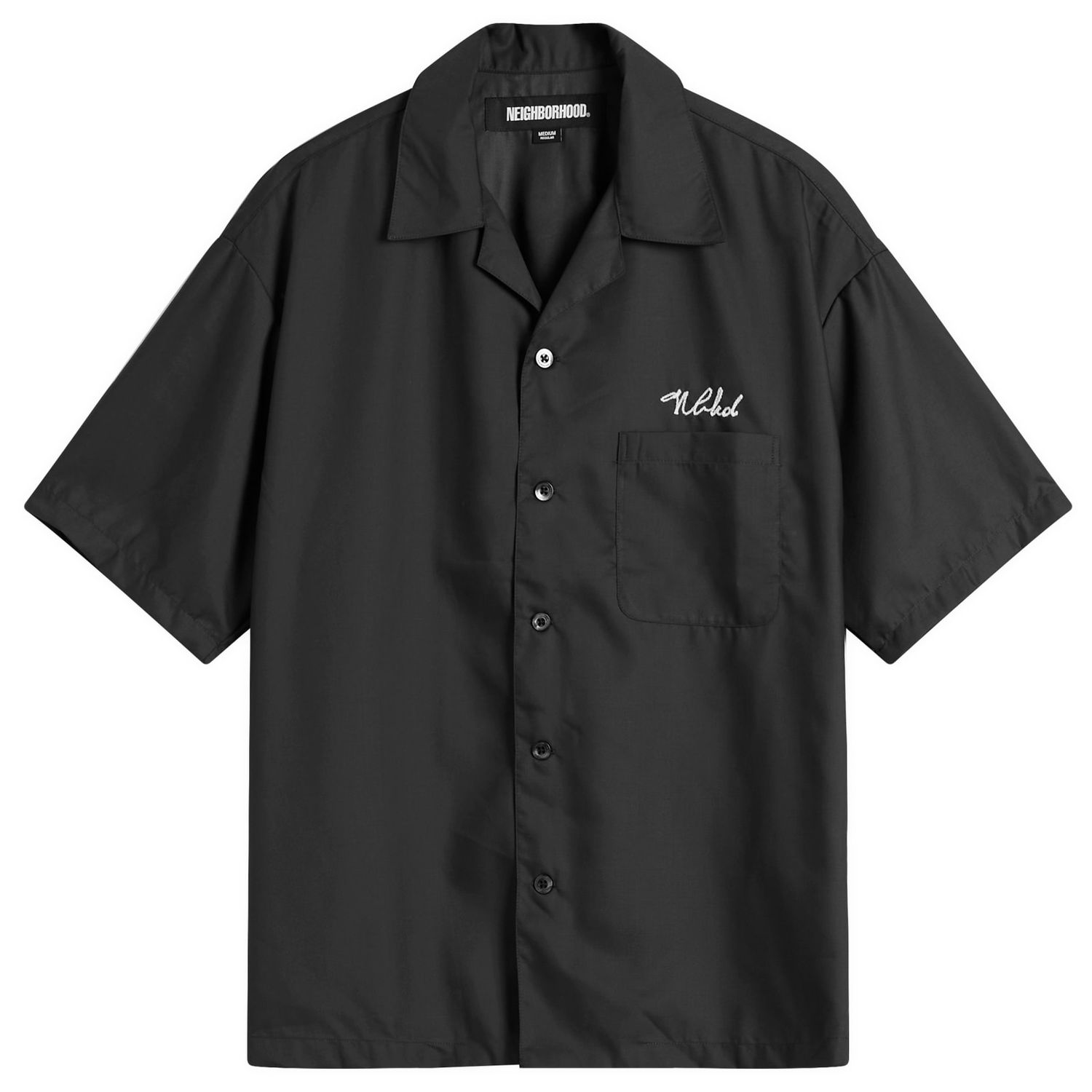 Košeľa Neighborhood Neighborhood Hawaiian Shirt, Size Large Čierna | 251TSNH-SHM07-BLK, 1