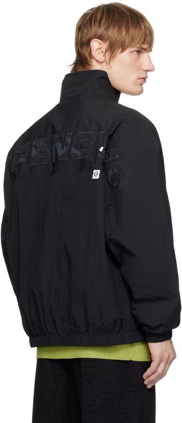Vetrovka AAPE by A Bathing Ape AAPE by A Bathing Ape 'AAPE NOW' Moonface Logo Zip-Up Jacket Čierna | AAPLJM7663XXNBKX, 2