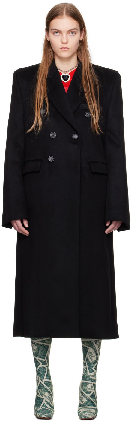 Kabáty VETEMENTS VTMNTS Tailored Double-Breasted Maxi Coat Čierna | VL20CO100B, 0