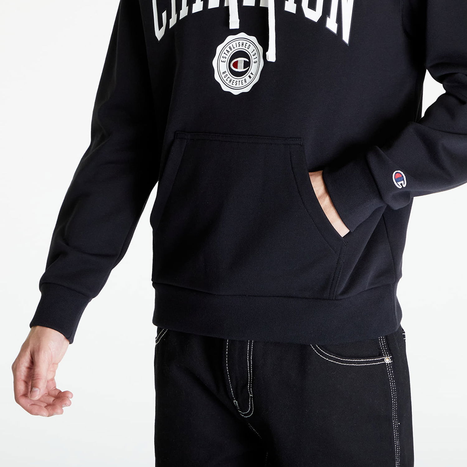 Mikina Champion Hooded Sweatshirt Black Čierna | 219830 CHA KK001, 1