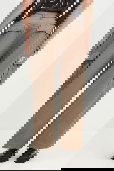 Cargo nohavice Carhartt WIP Cole Pleated Cargo Cotton Pants Hnedá | I030477.1YJ02, 2