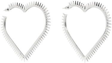 Náušnice We11done We11done Large Spike Heart Earrings Metalická | WD-AJ1-23-514-U-SV, 1