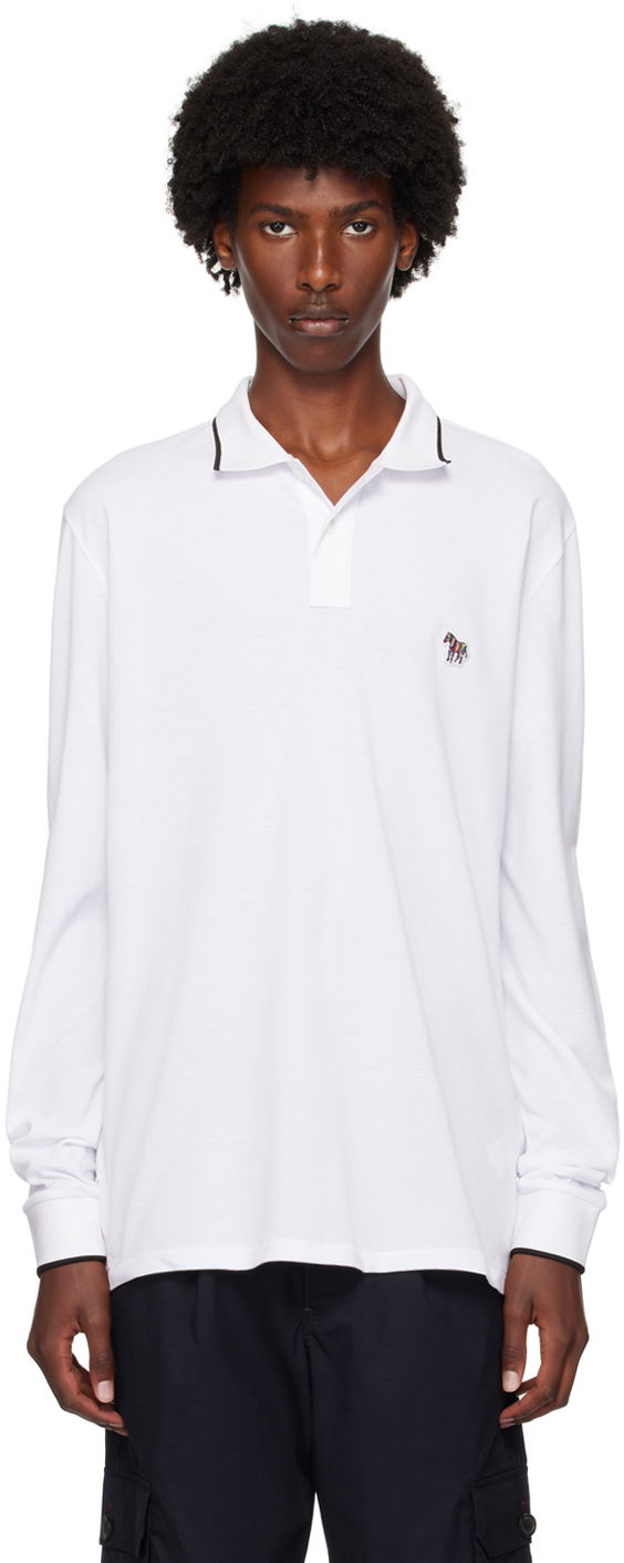 PS Paul Smith Zebra Long Sleeve Polo