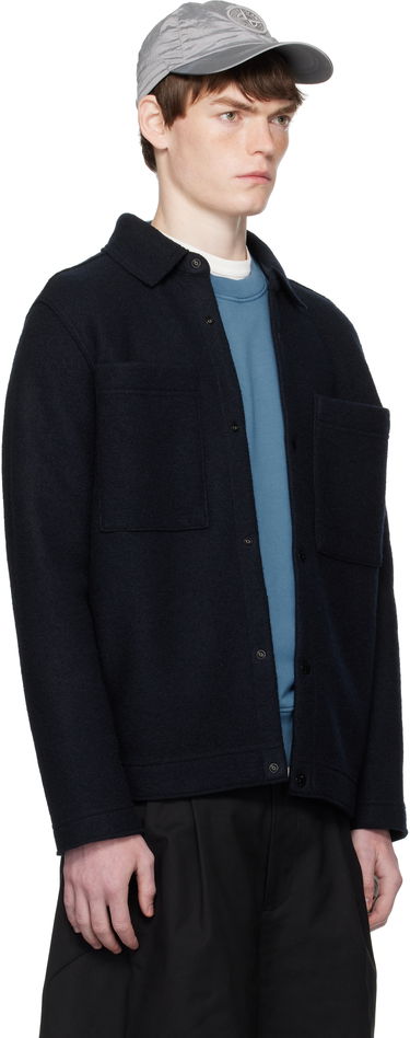 Bunda Stone Island Stone Island Wool Overshirt Navy | K2S15 5100058 S0IN1, 1