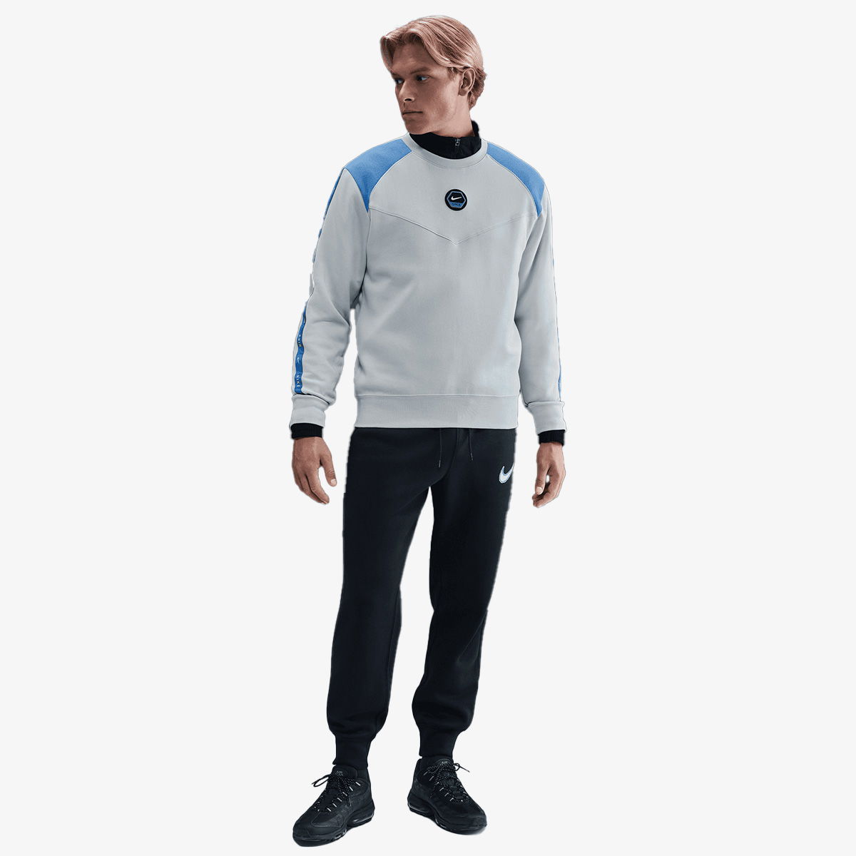 Mikina Nike NSW Fleece Crewneck Sweatshirt Šedá | IH4286-025, 1