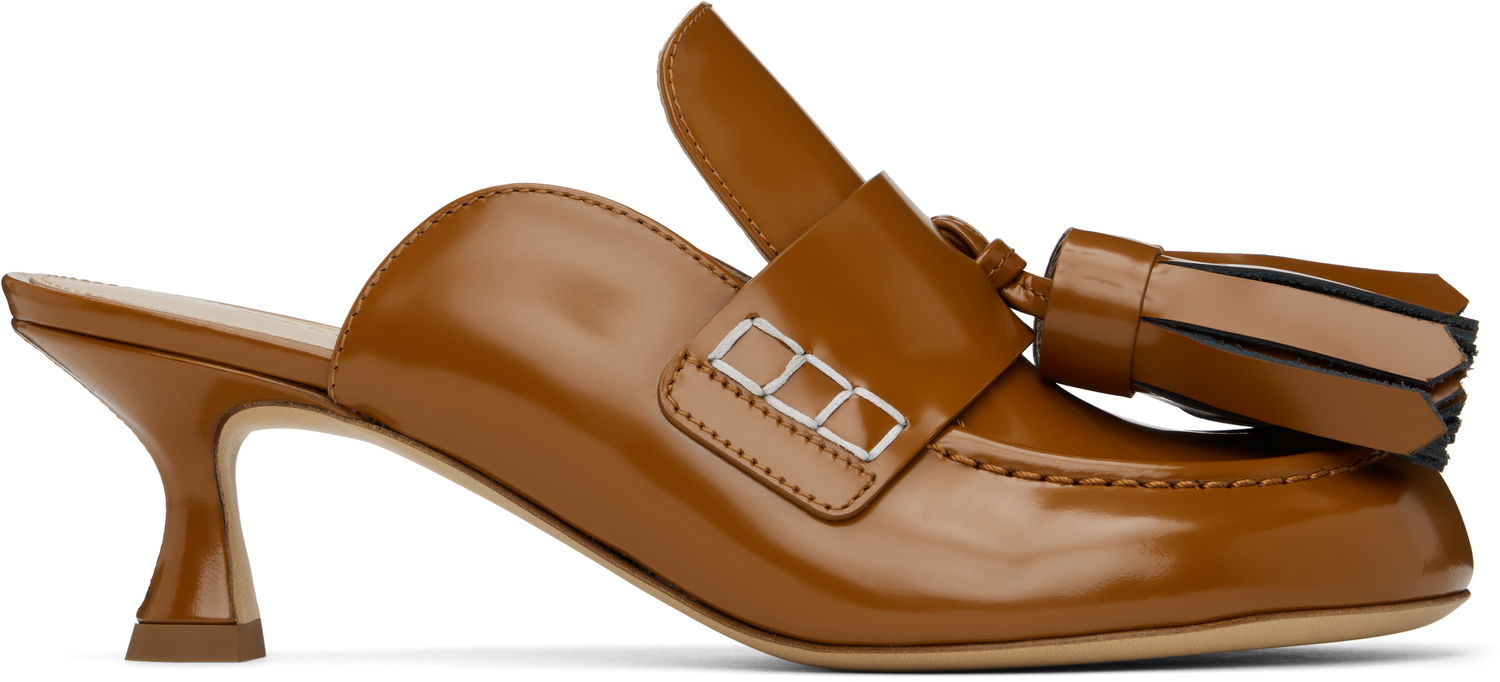 Tenisky a topánky JW Anderson Leather Mules With Tassel Hnedá | ANW43003A 20005, 0
