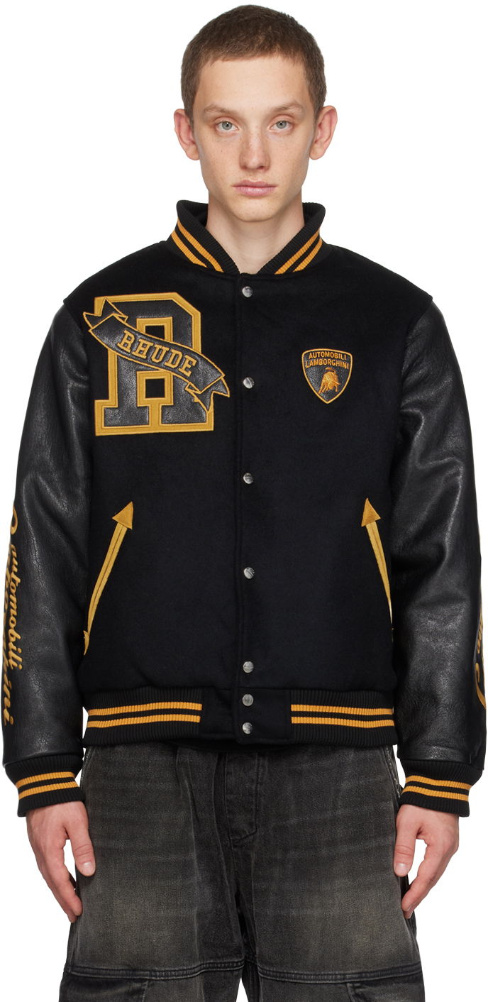 Bomber bunda Rhude Automobil Lamborghini Edition Atten Bomber Jacket Čierna | RHFW23JA61504056, 0