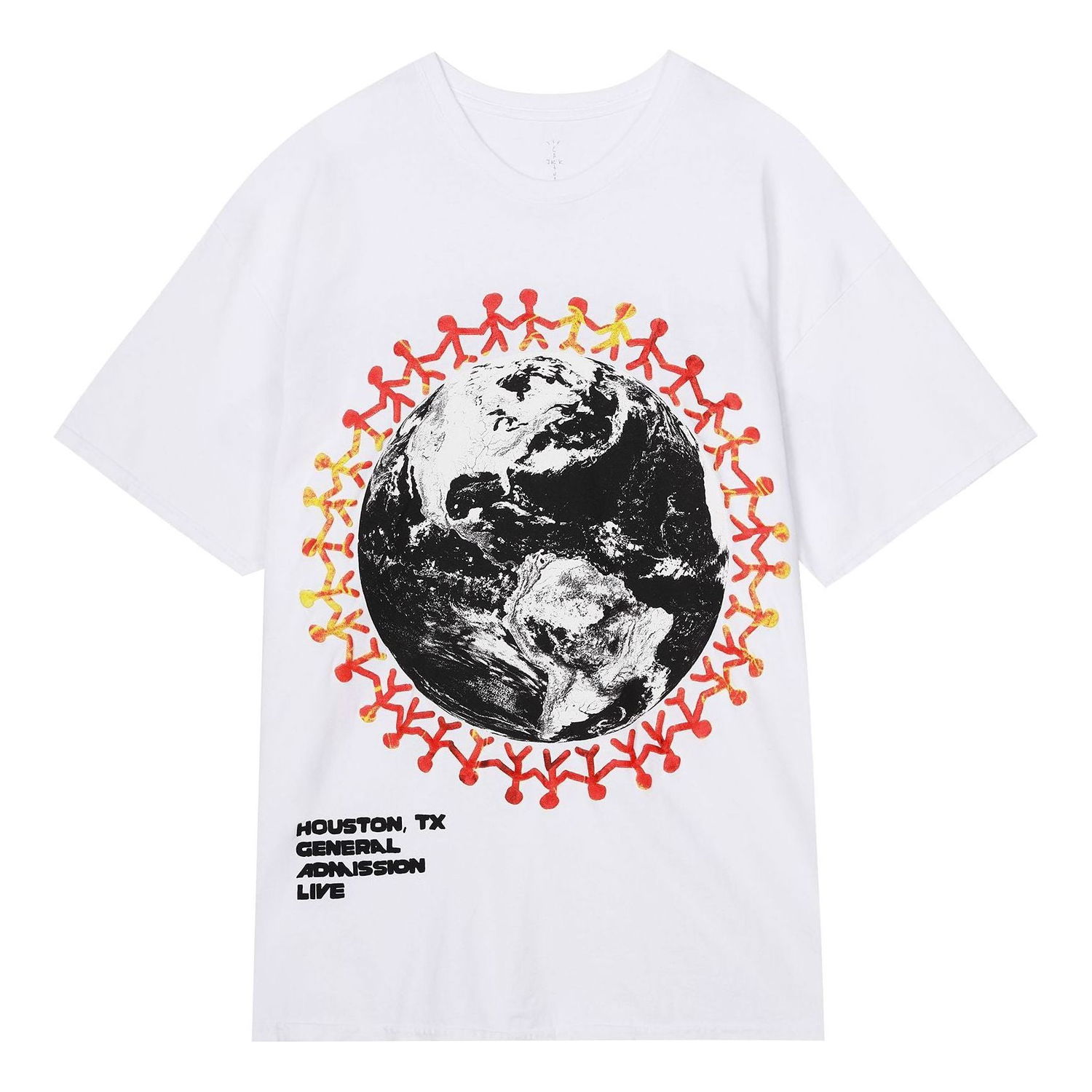 Tričko Cactus Jack by Travis Scott Travis Scott Around The World Graphic T-Shirt Biela | 93665-130, 0