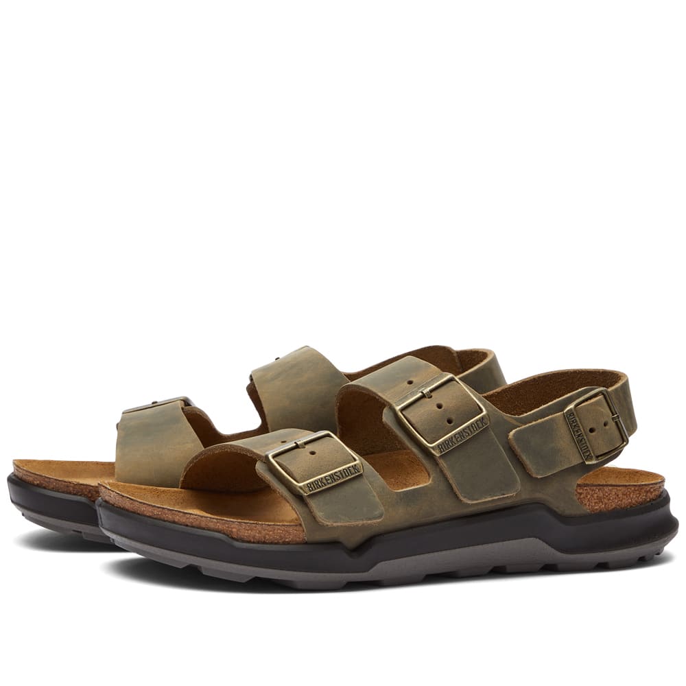 Tenisky a topánky Birkenstock Milano Crosstown Faded Khaki Oiled Leather Hnedá | 1018427, 0