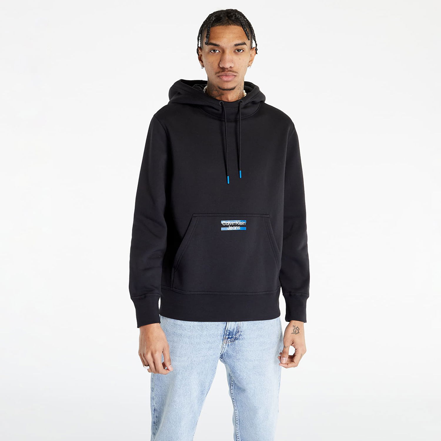 Mikina CALVIN KLEIN Transparent Stripe Hoodie Čierna | J30J322891 BEH, 0