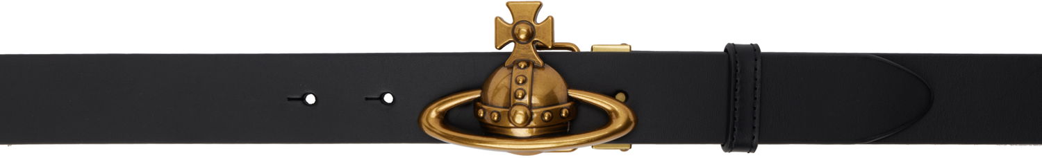 Opasok Vivienne Westwood Vivienne Westwood Orb Buckle Belt Čierna | 82010075U-L009X-, 0