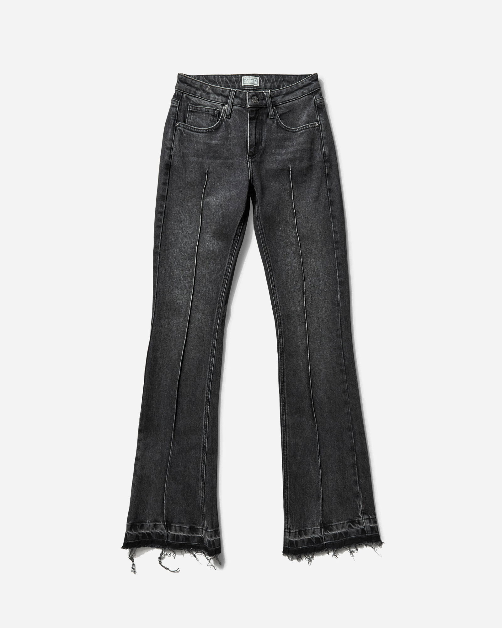 Women's Flare Denim Pants Black