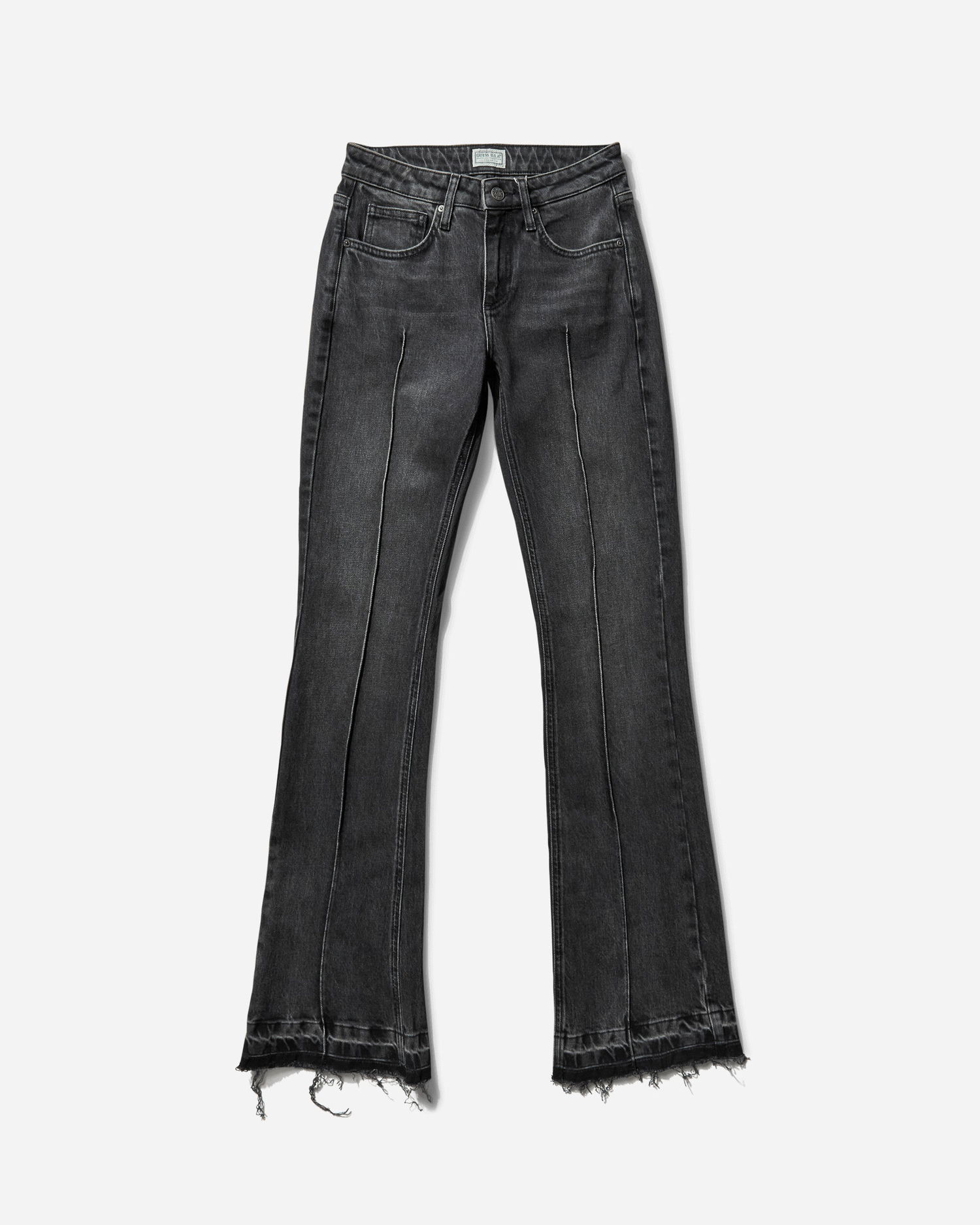Džínsy GUESS Women's Flare Denim Pants Black Čierna | W4BU18D5AK1 GBS2, 0