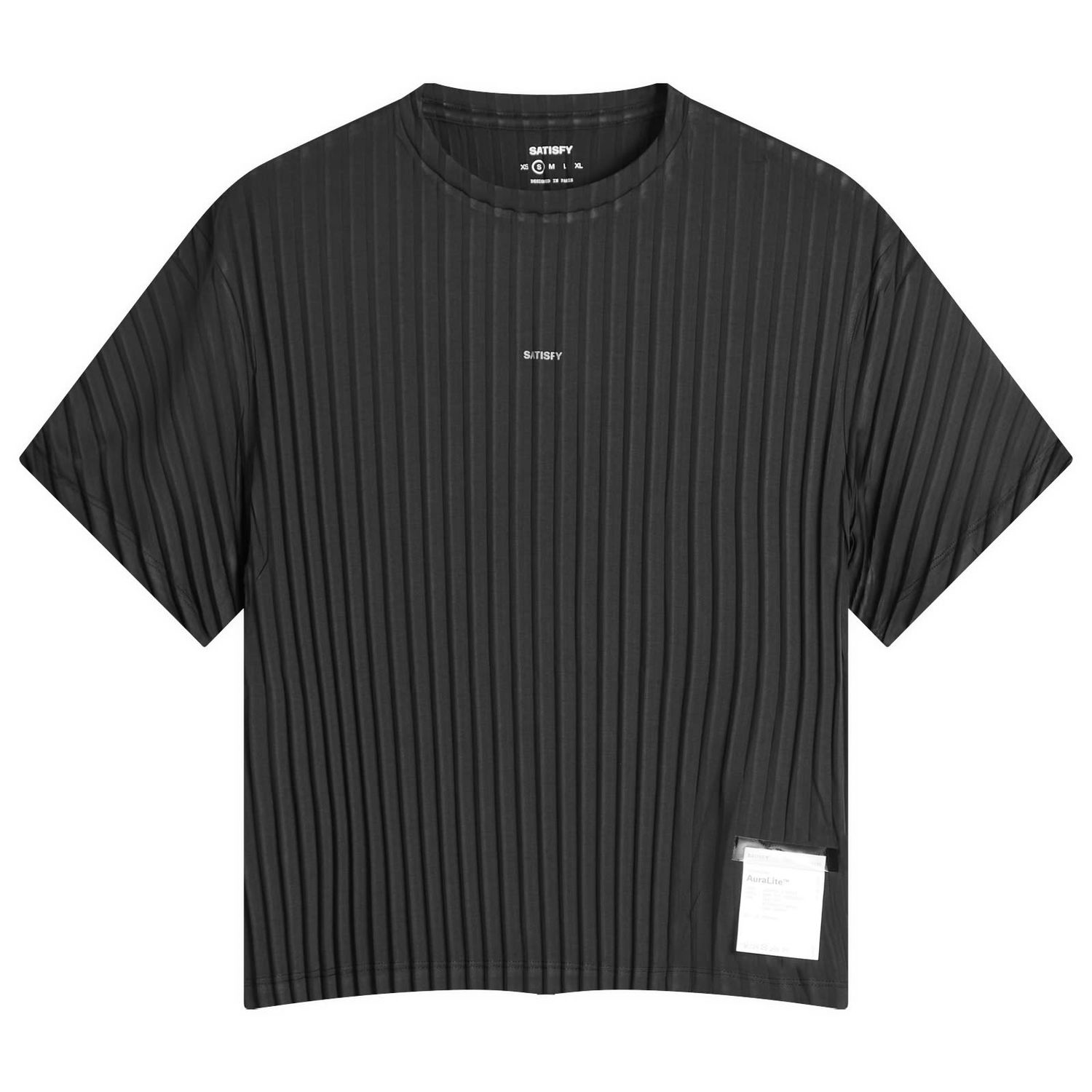 Tričko Satisfy Auralite Pleated T-Shirt Čierna | 21021-BK-SA, 1