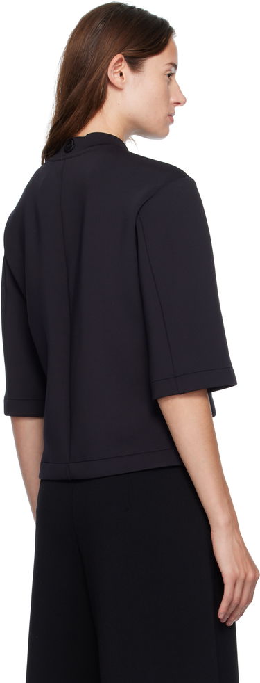 Tričko Moncler Genius x Edward Enninful Neoprene Cropped Mock Neck Tee Čierna | K24038C0000289A8K, 2