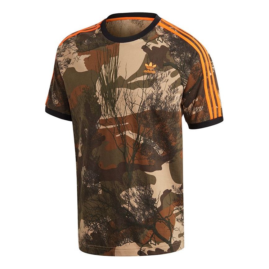 Tričko adidas Originals Camo Aop Tee Camouflage Print 3-Stripes Hnedá | GD5950, 0