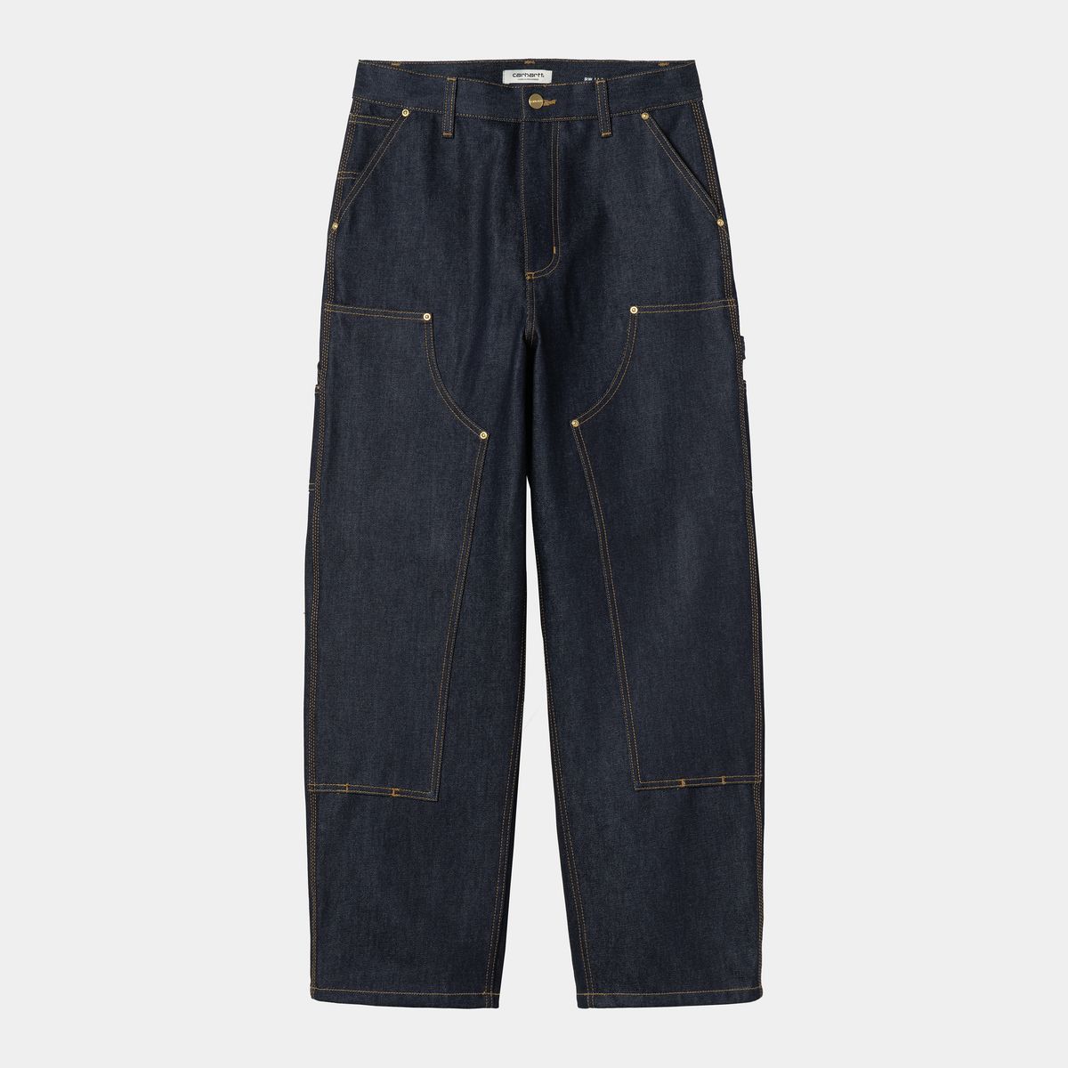 Džínsy Carhartt WIP Brandon Rigid Denim Double Knee Pant Navy | I036323_6, 1