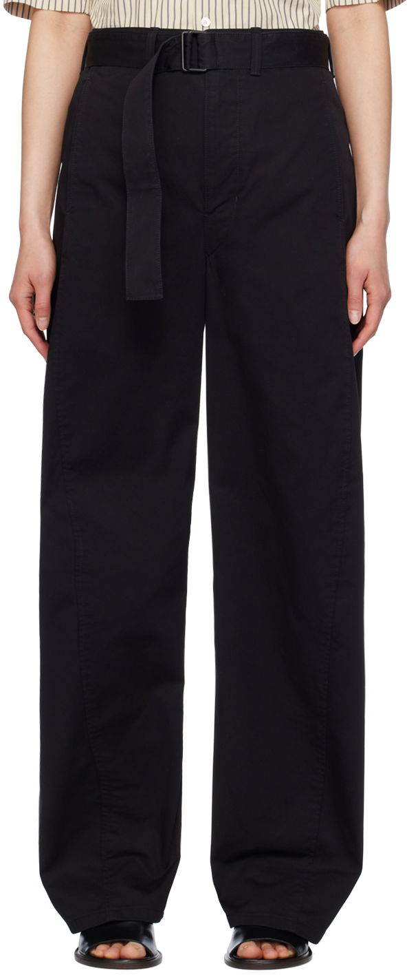 Cargo nohavice LEMAIRE Twisted Wide Leg Trousers Čierna | PA1004 LF1255, 0