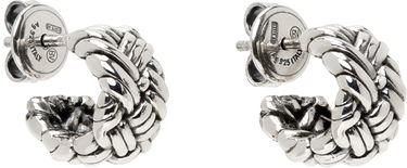 Náušnice Bottega Veneta Intreccio Small Earrings Metalická | 795574 V5070 8117, 1