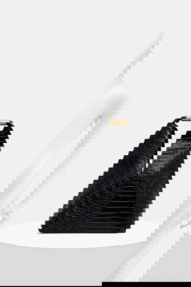 Kabelka Maison Margiela Crocodile Embossed V-Shape Top Handle Bag Čierna | SB6WD0043.P8650.T8013, 5