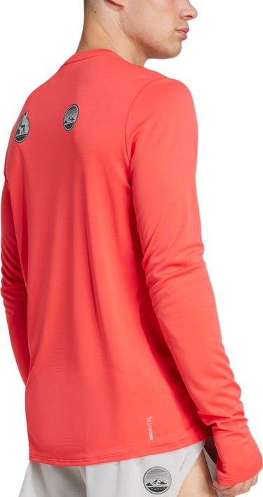 Tričko adidas Originals Adizero Ekiden Long Sleeve Tee Oranžová | jm7897, 1