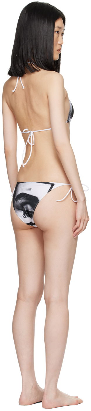Plavky Jean Paul Gaultier Jean Paul Gaultier 'The Eyes And Lips' Bikini Biela | 24/30-F-BS008-J552-0100, 2